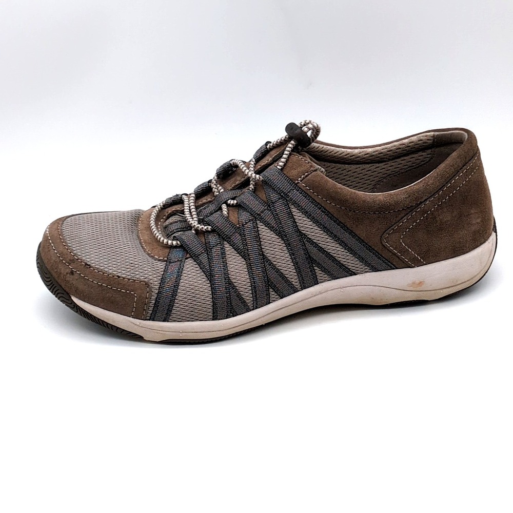 Dansko Shoes Womens Honor Gray EUR 40 Suede Walking Sneakers Slip On 4509201010
